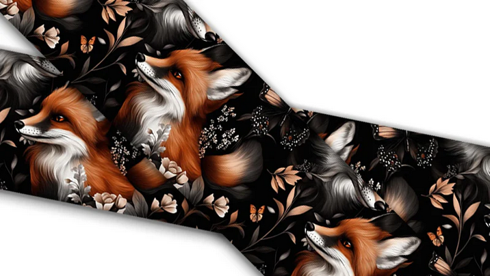 Biothane® with UV print (US import) carved leather crimson