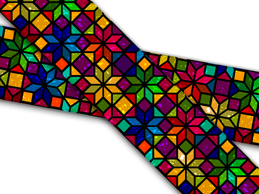 Biothane® mit UV Druck (US Import) Stained-Glass-Geometrix