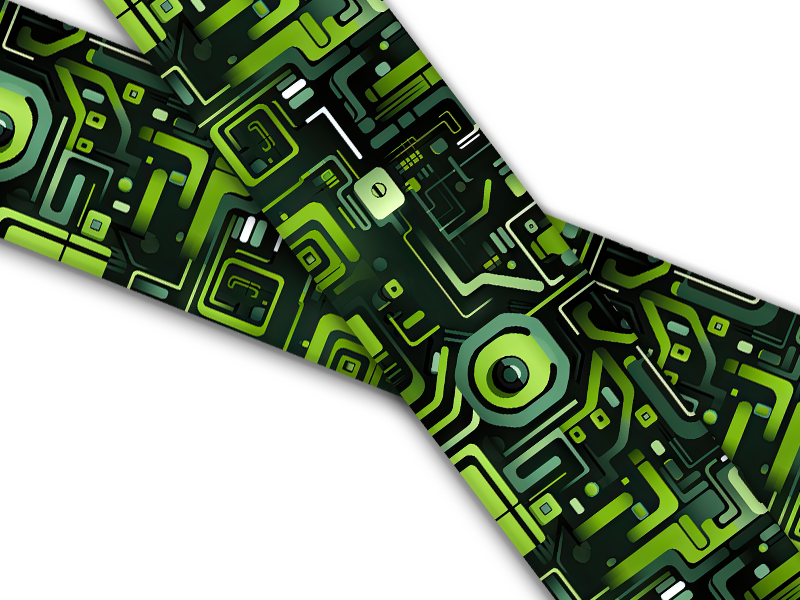 Biothane® mit UV Druck (US Import) Alien-Techl-Green