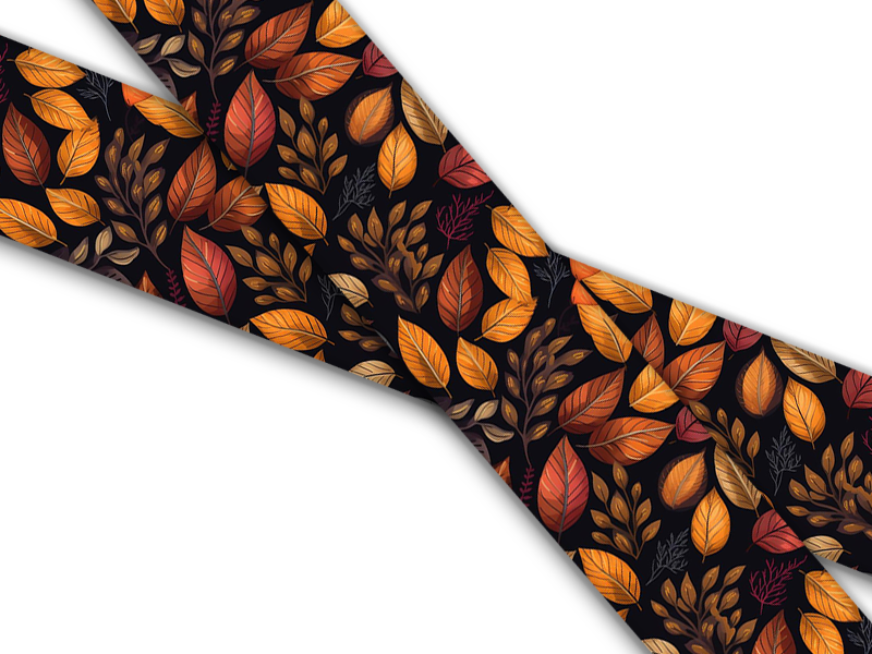 Biothane® with UV print (US import) Autumn-Leaves