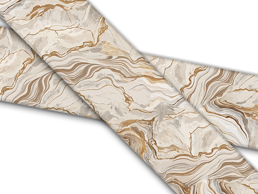 Biothane® mit UV Druck (US Import) Beige-Gold-Marble