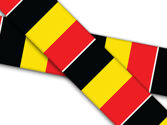 Biothane® mit UV Druck (US Import) Belgium-Flag