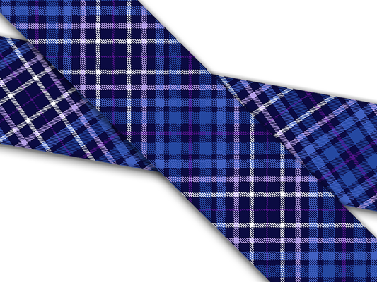 Biothane® mit UV Druck (US Import) Blue Plaid