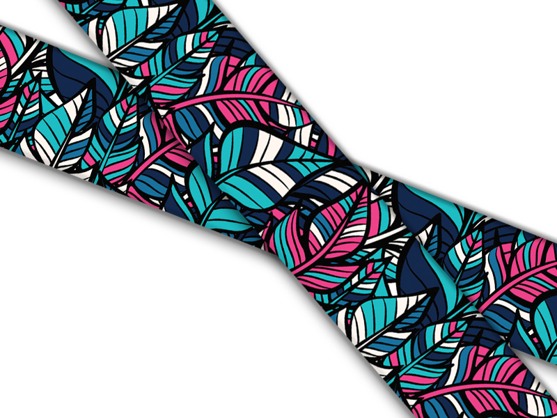Biothane® con stampa UV (importazione USA) Boho Feathers