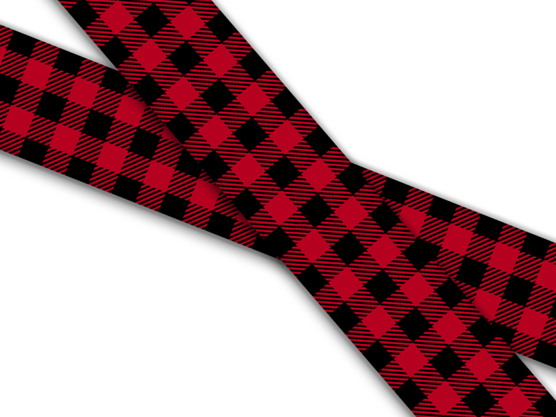 Biothane® with UV print (US import) Buffalo Plaid