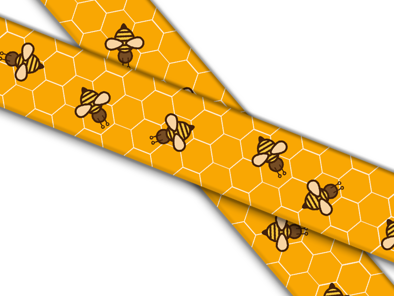Biothane® mit UV Druck (US Import) Bumblebees
