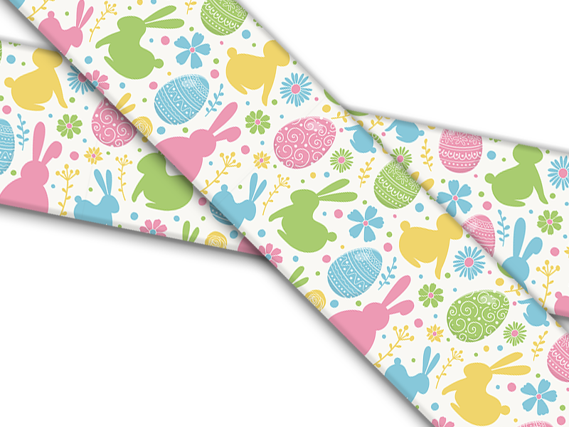 Biothane® mit UV Druck (US Import) Bunnies-Eggs