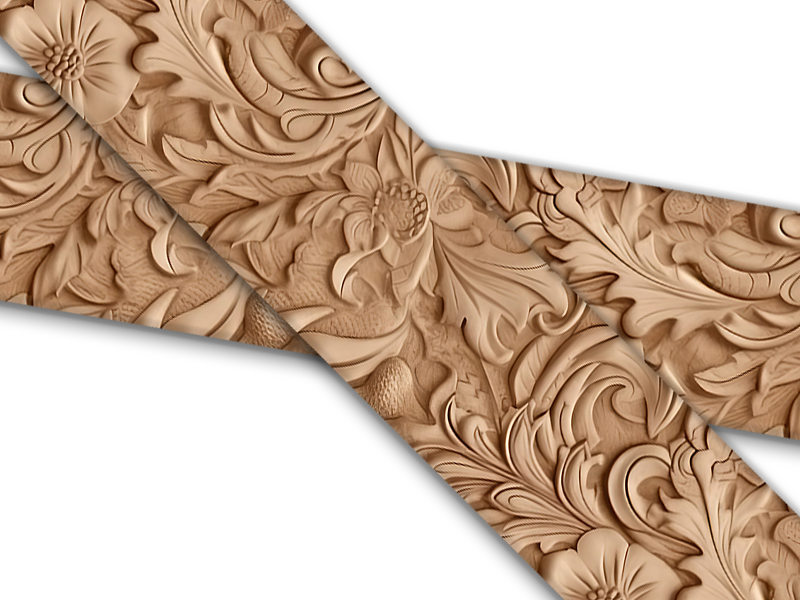 Biothane® mit UV Druck (US Import) Carved-Leather