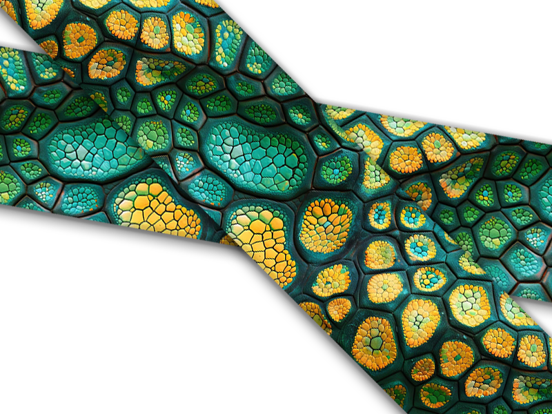 Biothane® mit UV Druck (US Import) Chameleon
