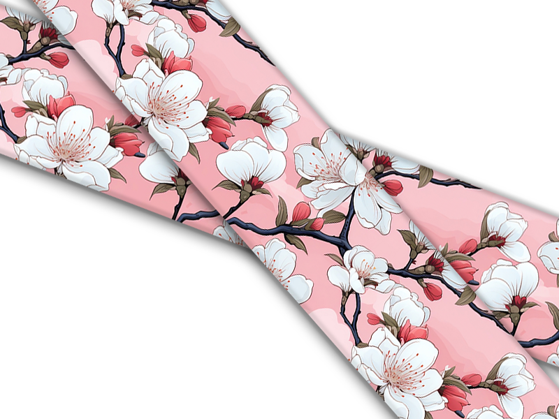 Biothane® mit UV Druck (US Import) Cherry-Blossoms