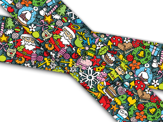 Biothane® mit UV Druck (US Import) Christmas Doodles