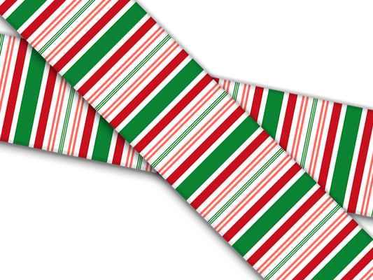 Biothane® mit UV Druck (US Import) Christmas Stripes