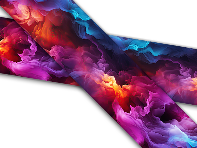 Biothane® with UV print (US import) Colorful-Fog