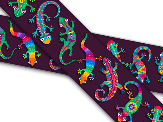 Biothane® mit UV Druck (US Import) Colorful-Geckos