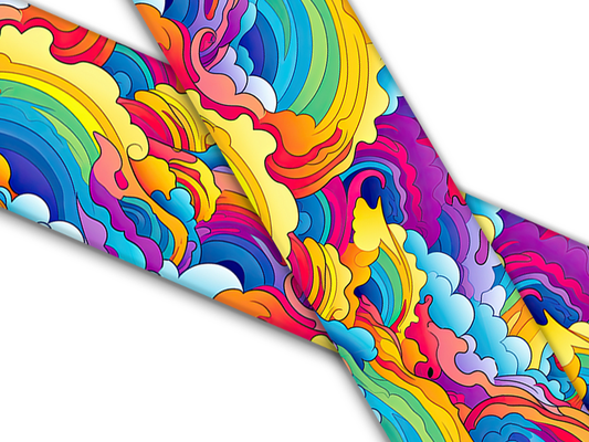 Biothane® con stampa UV (importata dagli Stati Uniti) che si infrange sulle onde dell'arcobaleno