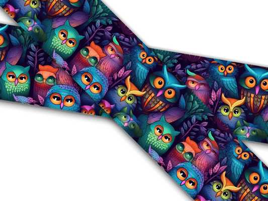 Biothane® avec impression UV (importation américaine) Hiboux mignons