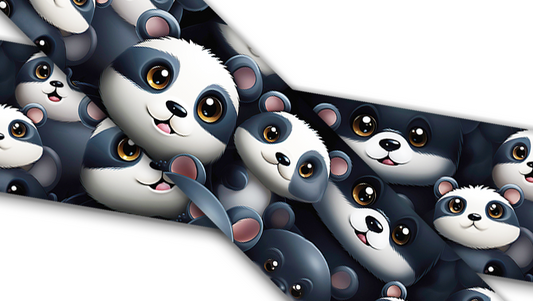 Biothane® avec impression UV (importation américaine) pandas mignons