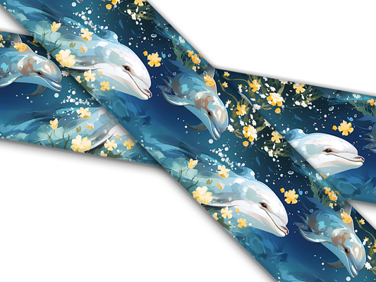 Biothane® avec impression UV (importation américaine) Dauphins