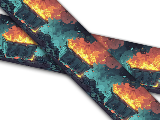 Biothane® mit UV Druck (US Import) Dumpster Fire