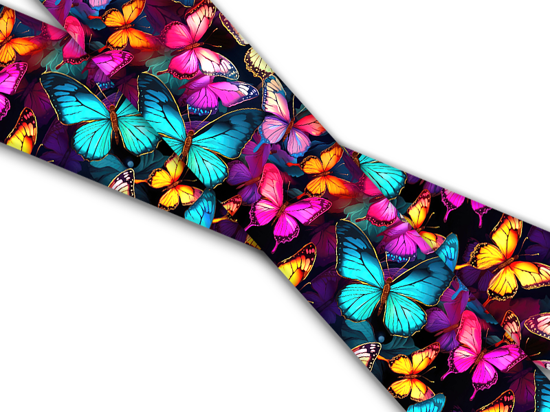Biothane® avec impression UV (importation américaine) papillons fantaisie