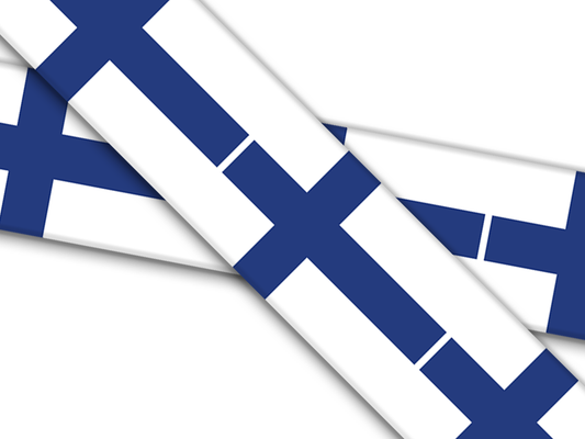 Biothane® mit UV Druck (US Import) Finland-Flag