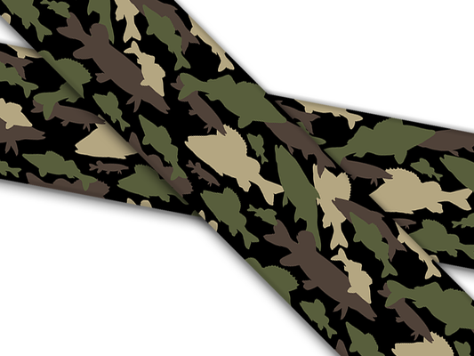 Biothane® mit UV Druck (US Import) Fish-Camo-Green