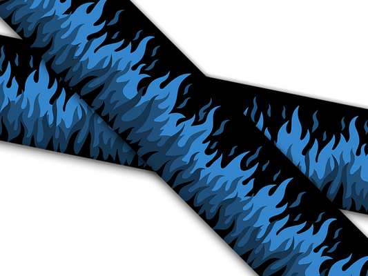Biothane® mit UV Druck (US Import) Flamin-Hot-Cobalt
