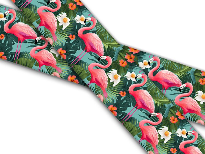 Biothane® avec impression UV (importation américaine) flamants roses
