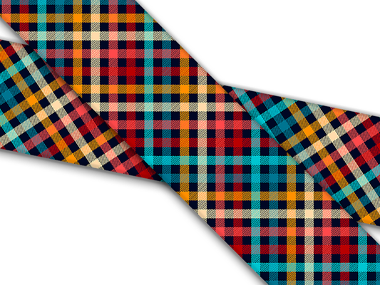 Biothane® mit UV Druck (US Import) Gingham-Plaid
