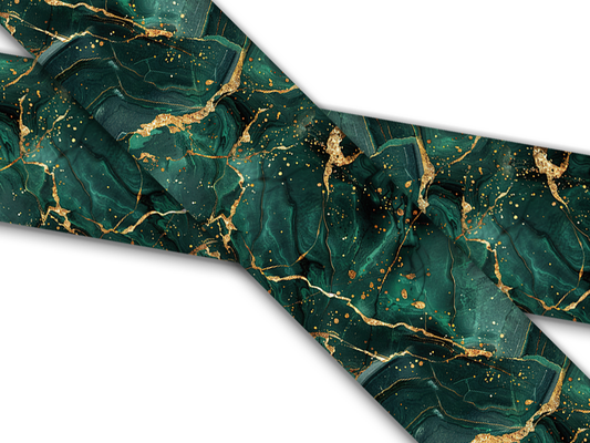 Biothane® with UV print (US import) Turquoise-Marble