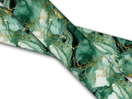 Biothane® with UV print (US import) Turquoise-Marble