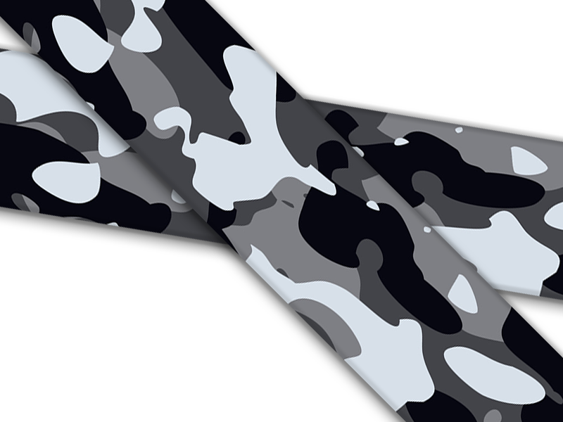 Biothane® with UV print (US import) Grey-Camo