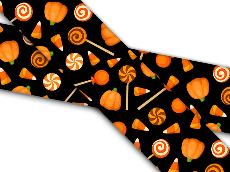 Biothane® avec impression UV (importation américaine) Bonbons d'Halloween
