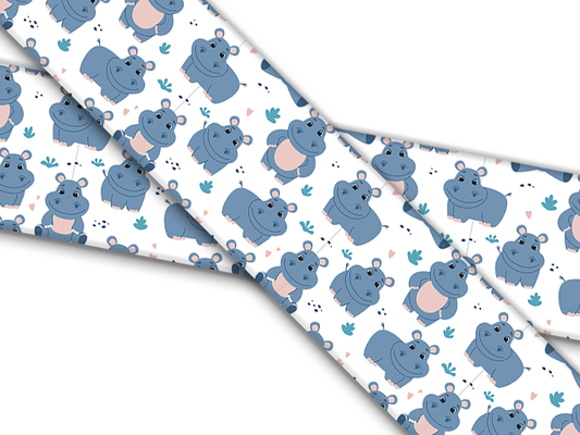Biothane® mit UV Druck (US Import) Happy-Hippos