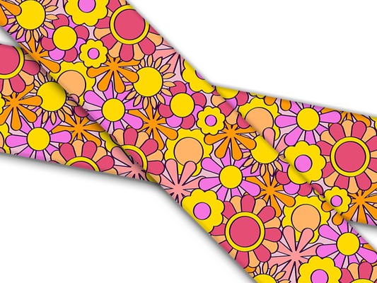 Biothane® mit UV Druck (US Import) Hippy-Flowers