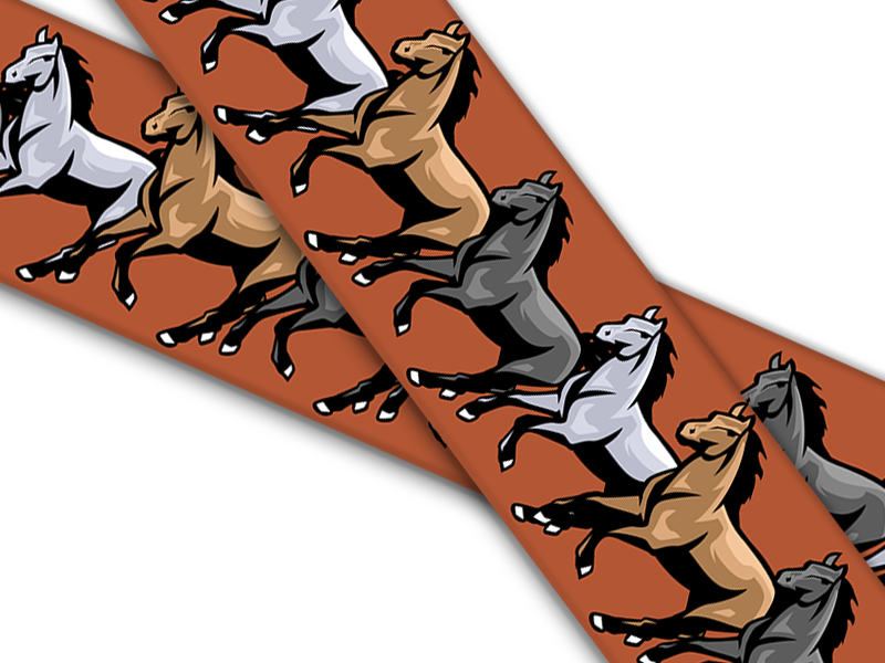 Biothane® mit UV Druck (US Import) Horses