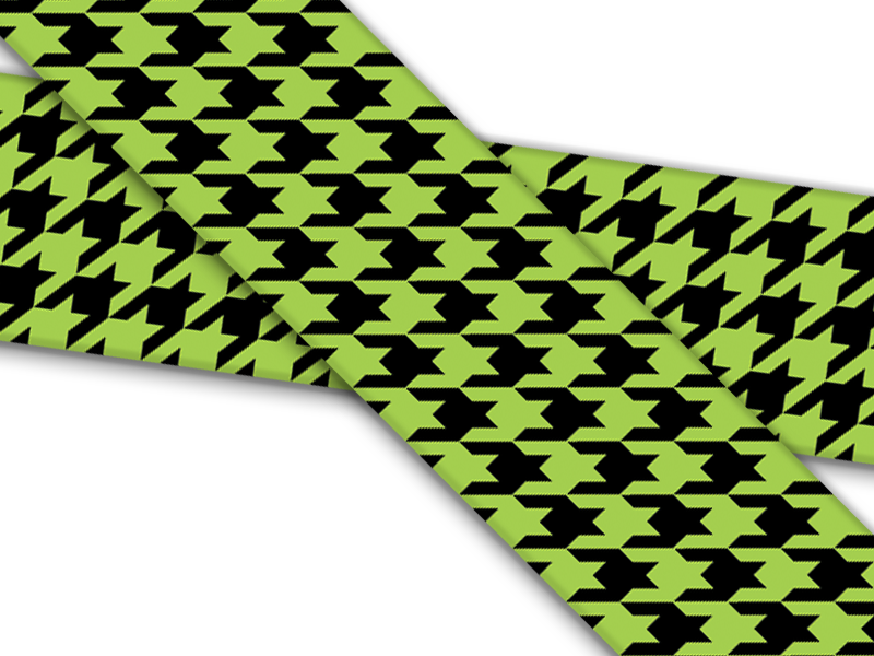 Biothane® mit UV Druck (US Import) Houndstooth-apple-black