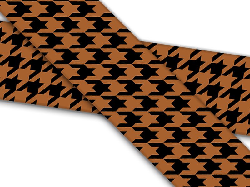 Biothane® mit UV Druck (US Import) Houndstooth-caramel-black