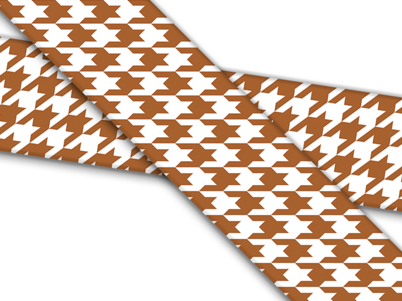 Biothane® mit UV Druck (US Import) Houndstooth-caramel