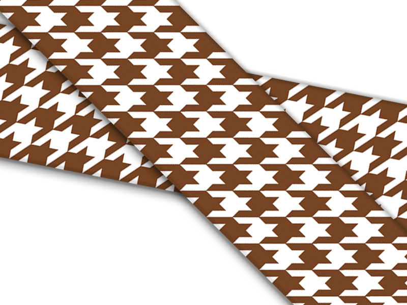 Biothane® mit UV Druck (US Import) Houndstooth-chocolate
