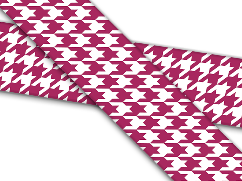 Biothane® mit UV Druck (US Import) Houndstooth-magenta
