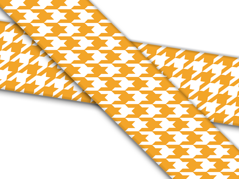 Biothane® mit UV Druck (US Import) Houndstooth-peach