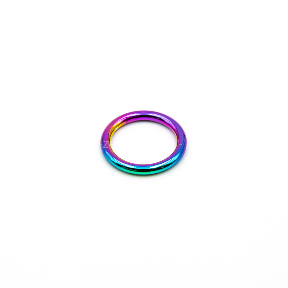 Bague ronde arc-en-ciel