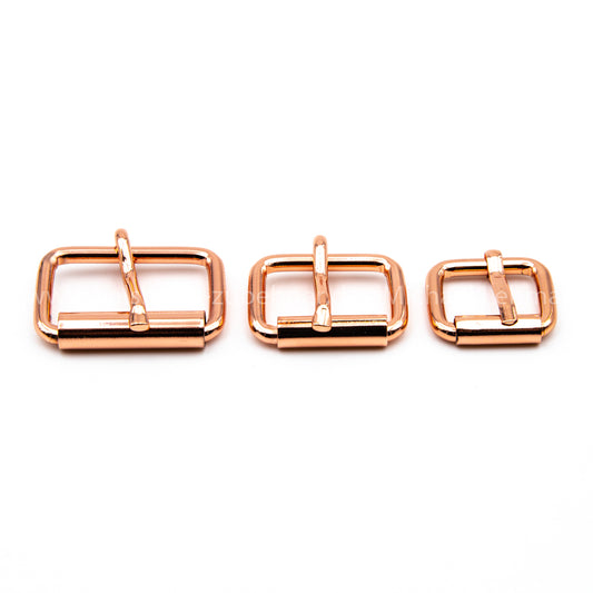 roller buckle rose gold