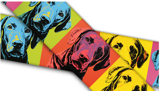 Biothane® with UV print (US import) carved leather crimson