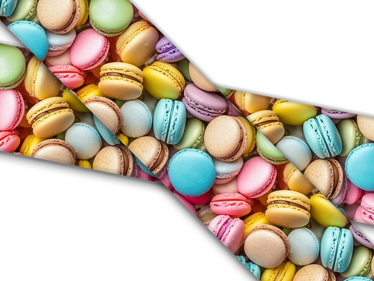 Biothane® with UV print (US import) carved leather crimson