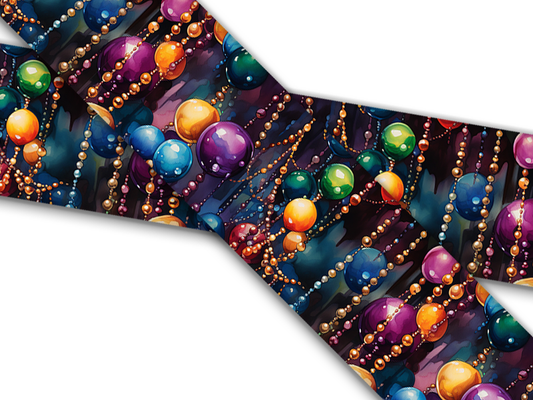 Biothane® with UV print (US import) Mardi Gras beads
