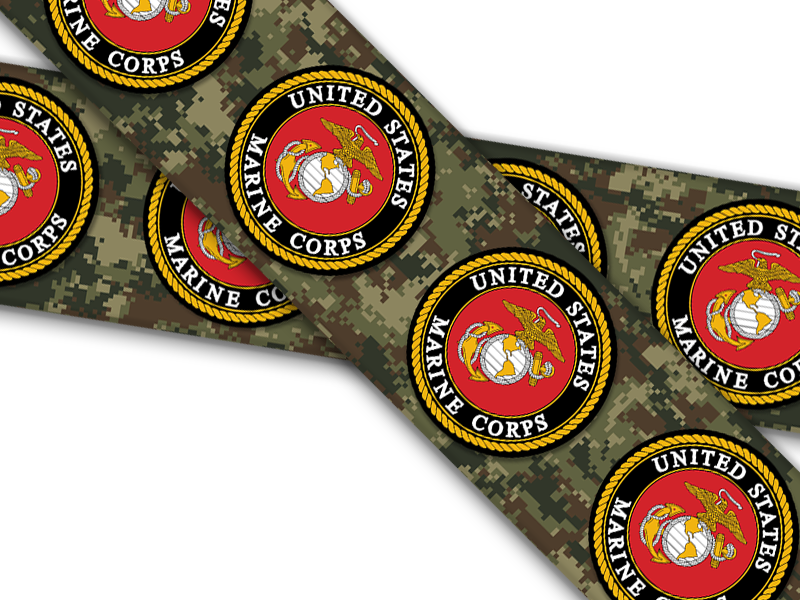 Biothane® mit UV Druck (US Import) Marines-Emblems