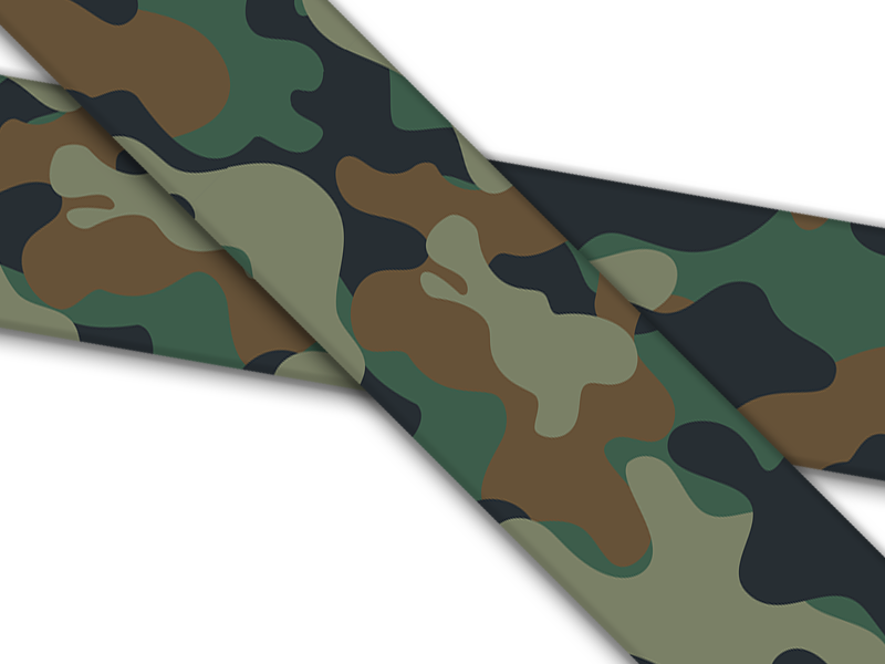 Biothane® avec impression UV (importation américaine) Military Camo Green