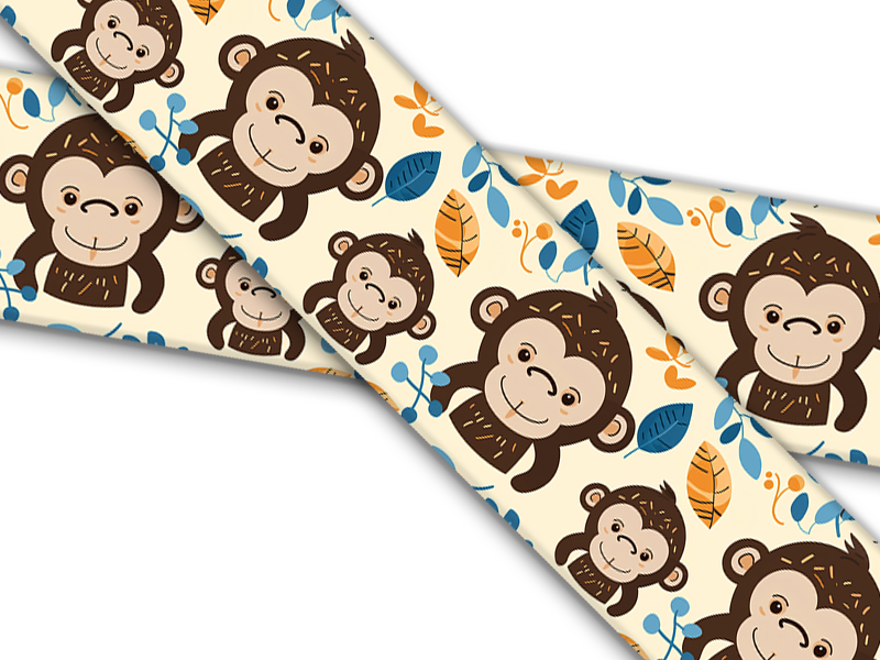 Biothane® mit UV Druck (US Import) Monkeys